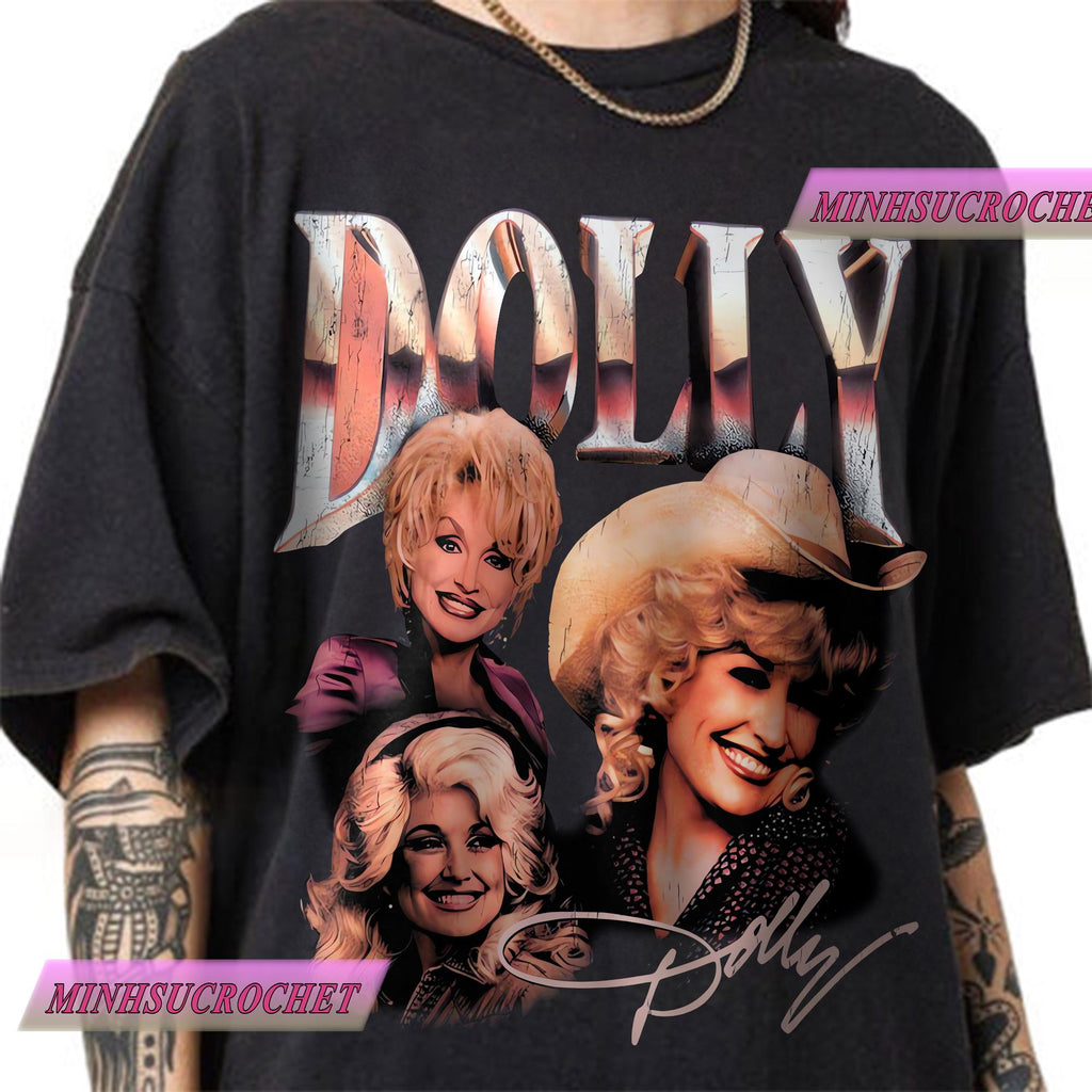 Dolly Parton Vintage Hip Hop Country Shirt, Dolly Parton Bootleg Rap Tee, Unisex Cowboy Cowgirl T-shirt, Funny Graphic Streetwear