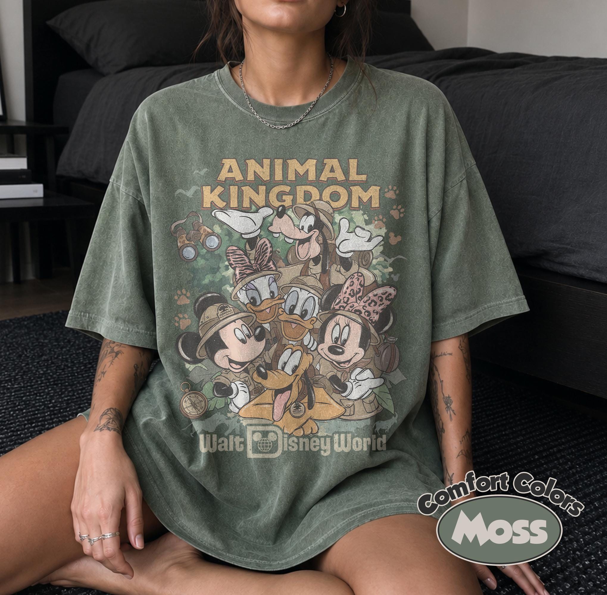 Retro Disney Mickey & Friends Animal Kingdom Shirt, Let's Get Wild Safari Tee, Walt Disney World Family Trip, Matching Disneyland Shirt