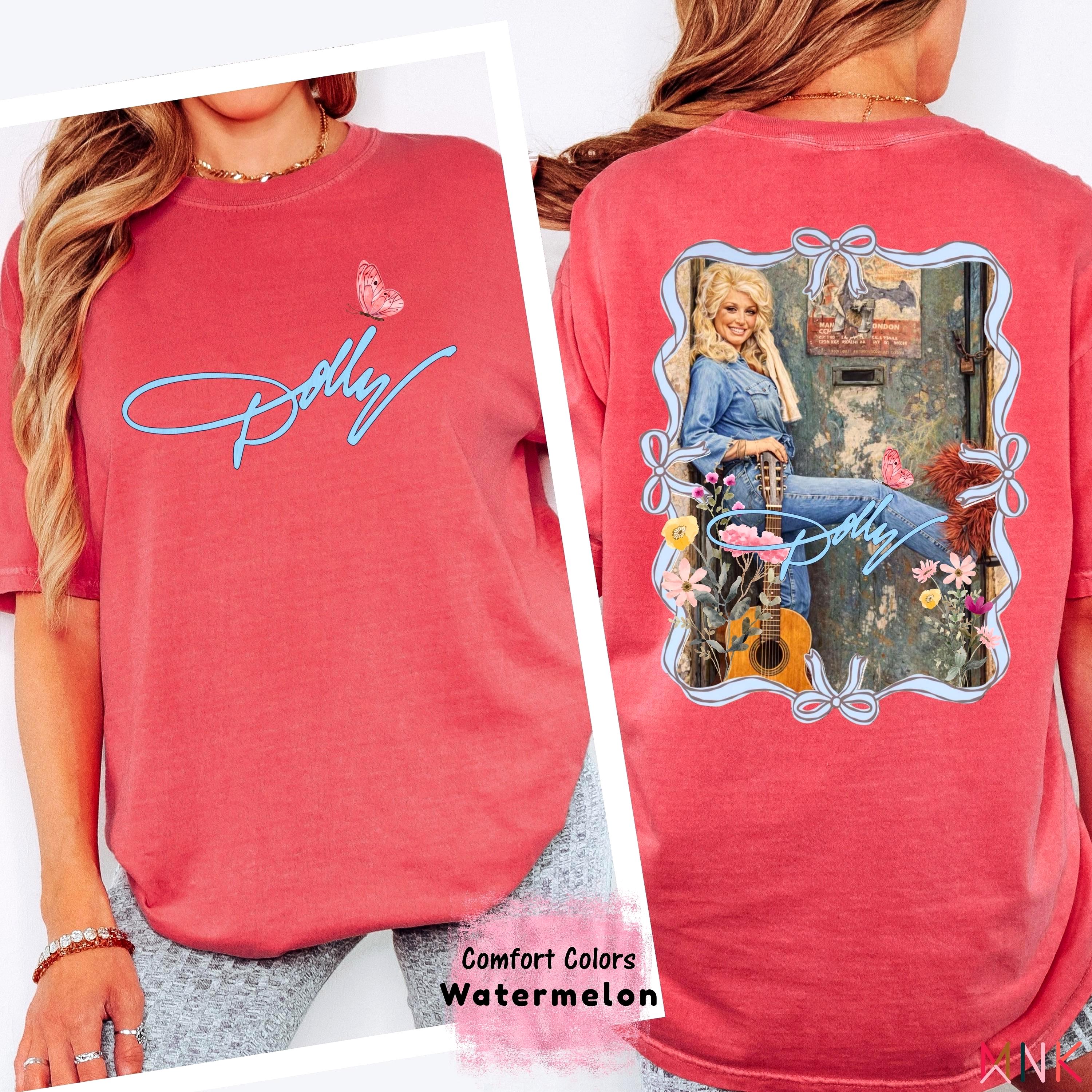 Dolly Parton Nashville Shirt, Retro Country Music Butterfly, Vintage Western Concert Comfort Colors
