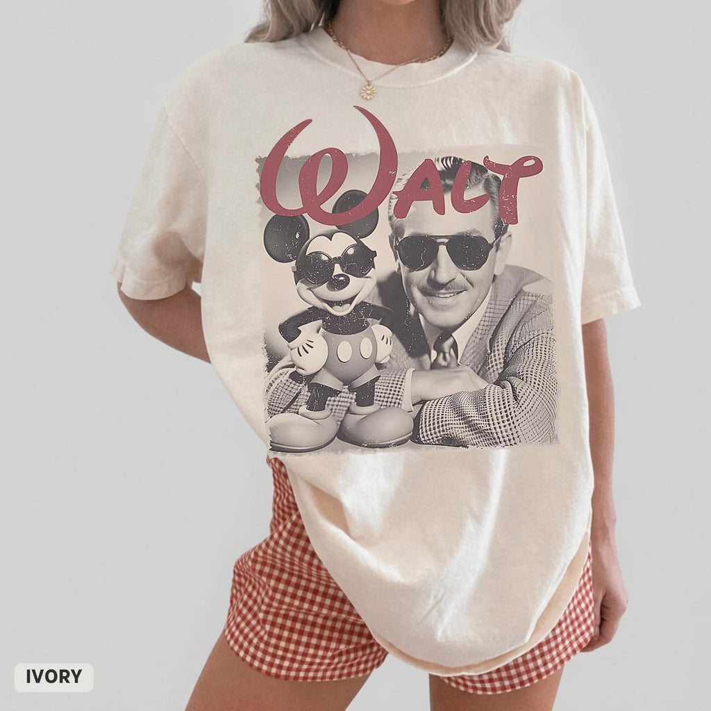 Vintage Walt Disney Shirt, Disneyland Magic Kingdom Tee, Happiest Place on Earth, Mickey Ears Family Vacation, Mens Disney Park Trip Shirt