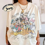 Retro Mickey and Friends Signatures Shirt, Disney Mouse Head Tee, Disneyland Family Trip 2026, Mickey & Co Gift, Disney World Trip Shirt