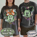 Zombie Mickey Minnie Halloween Shirt, Disney Spooky Season Tee, Halloween Couple, Not So Scary Party, Family Trip, Vintage Halloween 2026