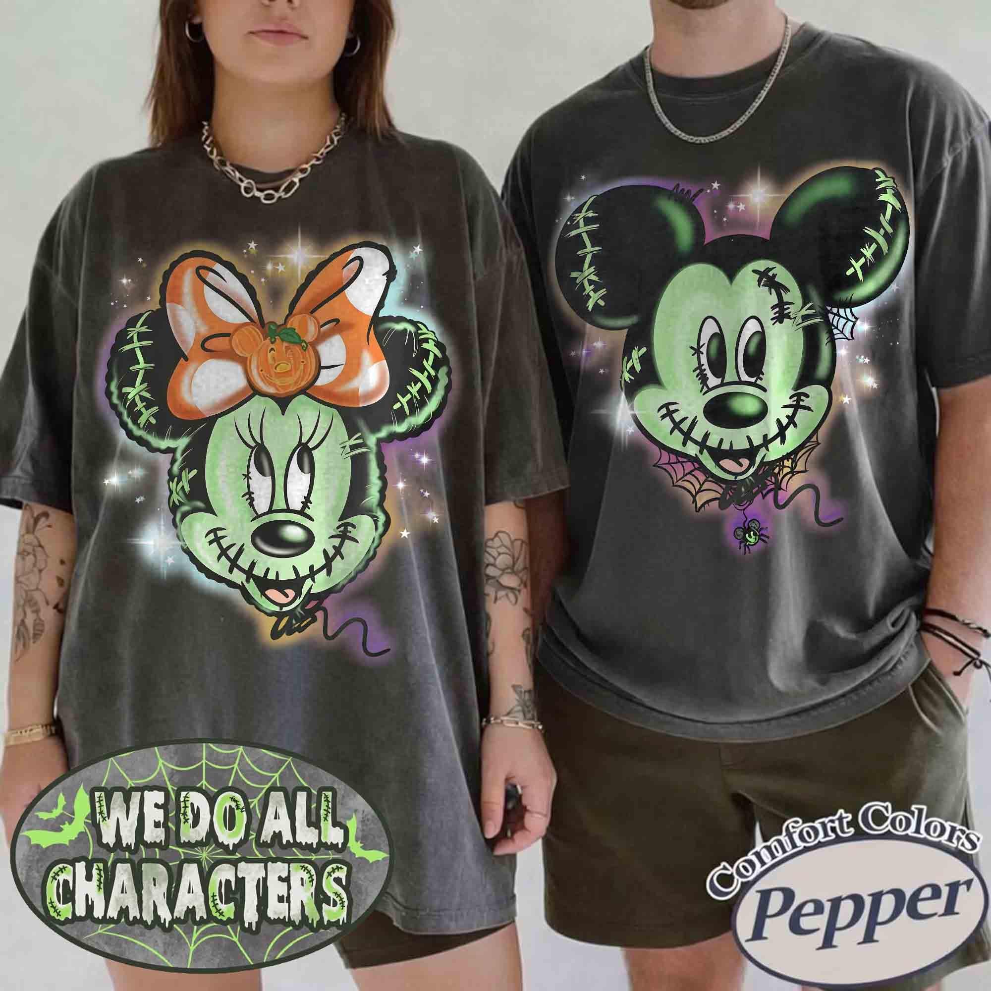 Zombie Mickey Minnie Halloween Shirt, Disney Spooky Season Tee, Halloween Couple, Not So Scary Party, Family Trip, Vintage Halloween 2026