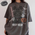 Retro Disney Mickey Star Wars Halloween Shirt, Darth Vader Pumpkin Tee, Galaxy's Edge Spooky Season, Family Matching Disneyland Trip 2026