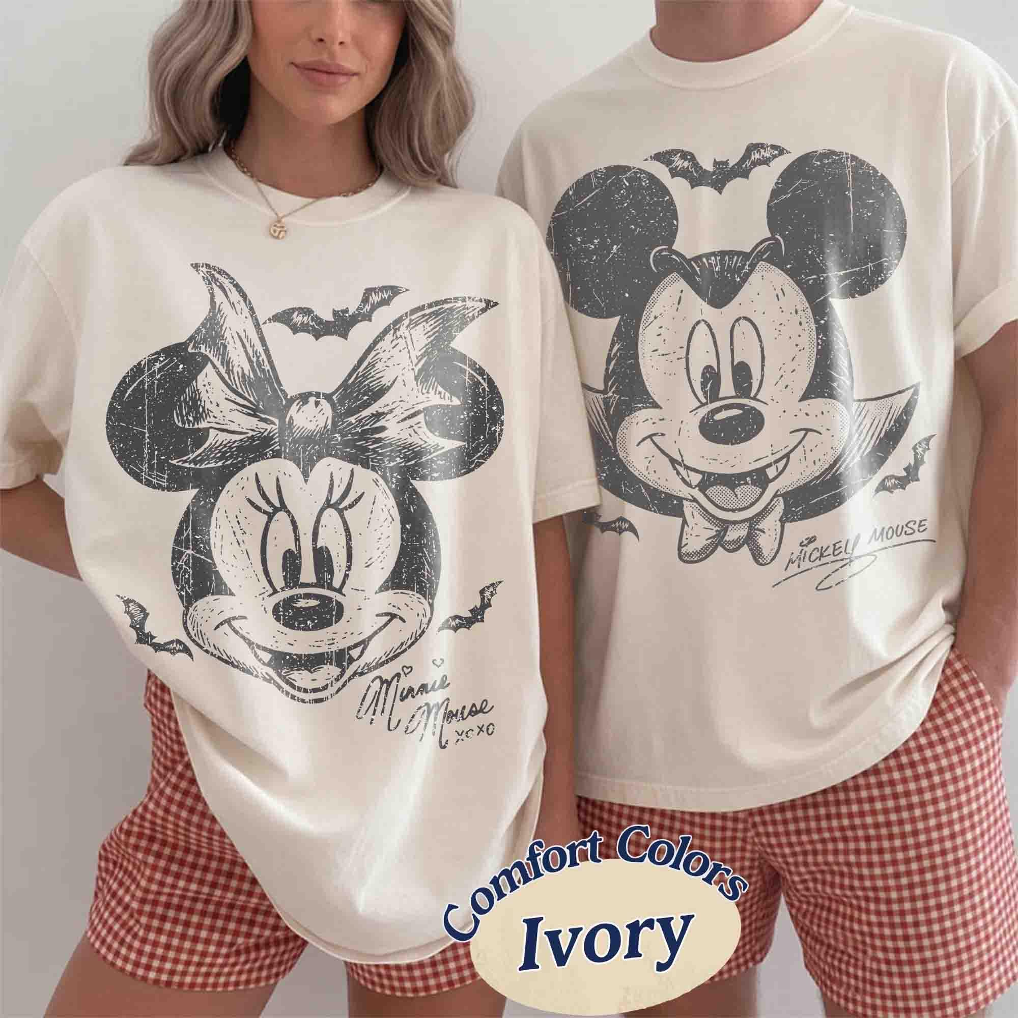 Vintage Disney Halloween Characters Shirt, Mickey and Friends Tee, Not So Scary Party 2026, Family Matching Trick or Treat Halloween Shirt