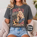 Vintage Dolly Parton Shirt, Country Music Graphic Tee, Nashville Western T-Shirt, 70s Retro Cowgirl Style, Concert Outfit, Music Fan Gift