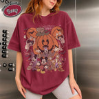 Disney Halloween Pumpkin Shirt, Mickey and Friends Trick or Treat Tee, Vintage Spooky Season, Family Matching Vacation, Disneyland 2026 10