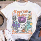 Retro Haunted Mansion Shirt, Madam Leota Hitchhiking Ghosts Tee, Disney Spooky Season, Gothic Halloween Family Trip, Foolish Mortals Tee 10