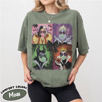 Retro Disney Villains Shirt, 90s Ursula Evil Queen Cruella Tee, Spooky Season Halloween, Family Trip, Disneyland Disney World Villains Tee 10