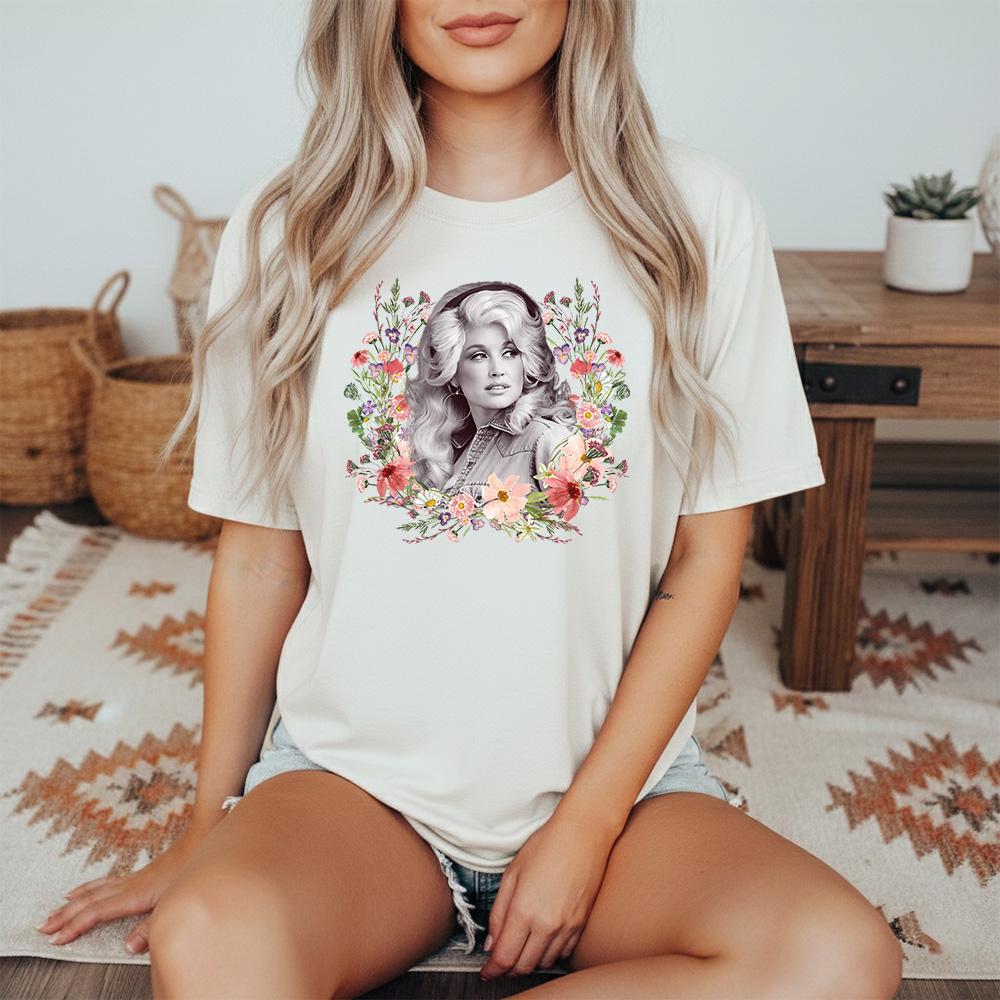 Dolly Parton Wildflowers - Comfort Colors, RIP Dolly Memorial Shirt, Country Music Legend Tribute Tee, In Loving Memory Dolly Parton Shirt 10