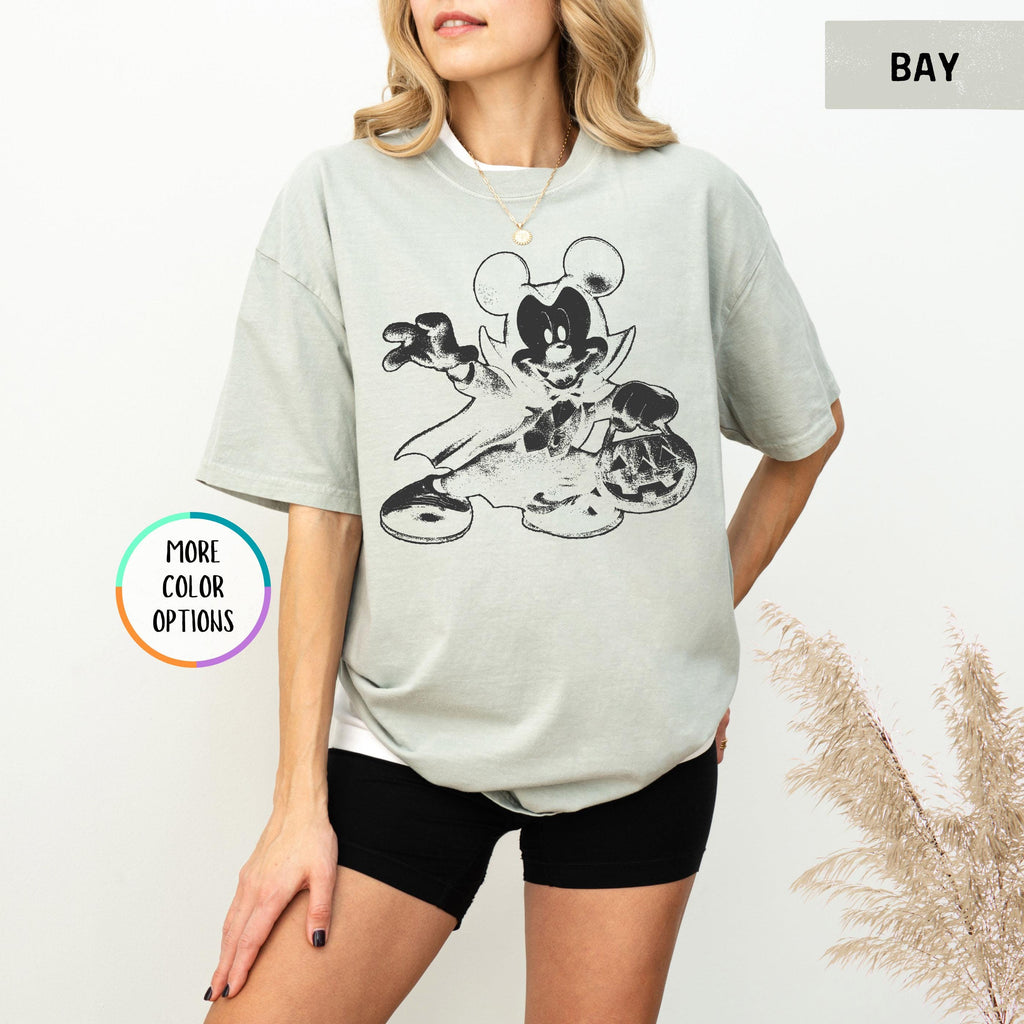 Disney Halloween Mouse Shirt, Vampire Mickey Tee, Spooky Pumpkin Trick or Treat Shirt, Halloween Party Tee, Spooky Season Disney Fall Shirt 12