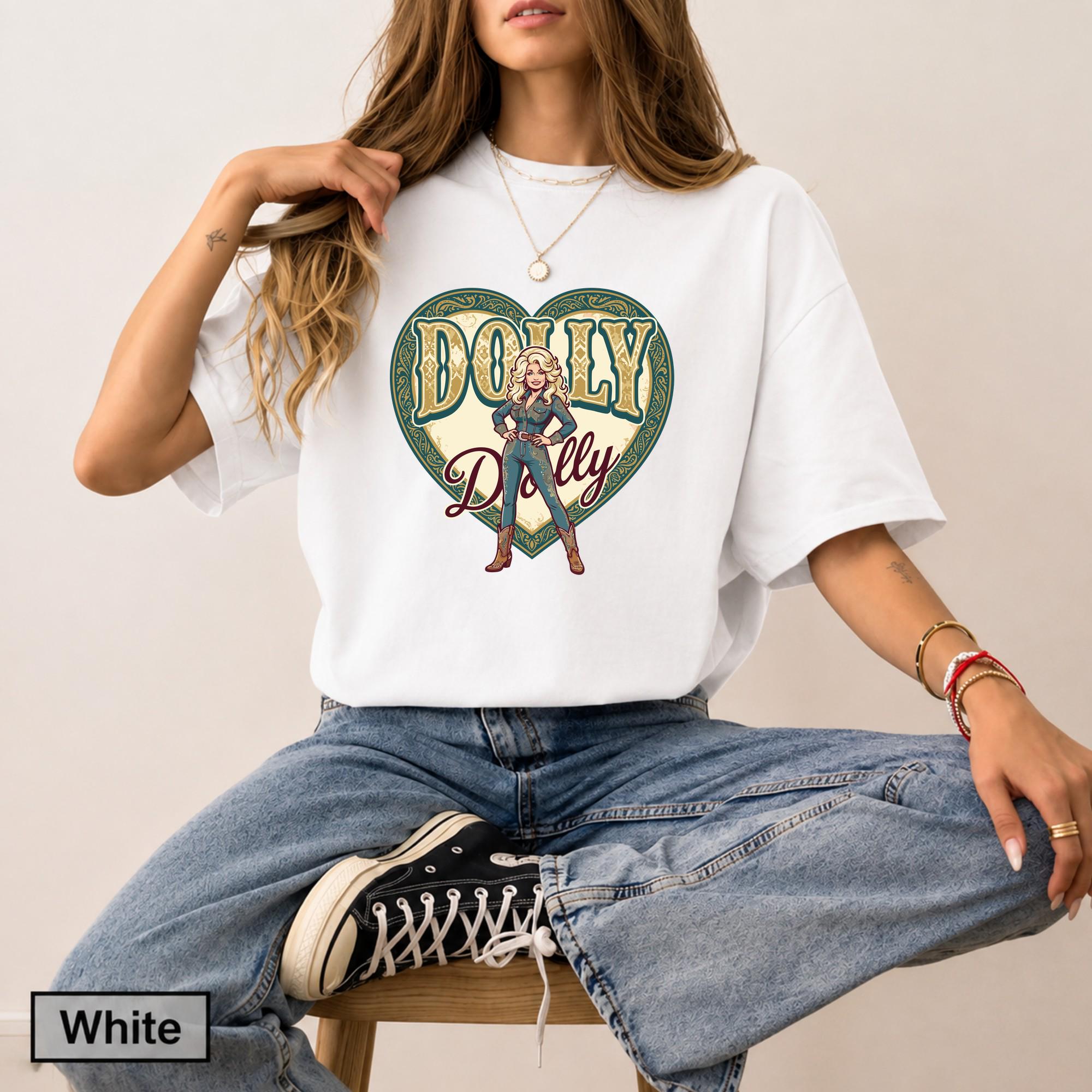 Dolly Parton Shirt, Country Music Graphic Tee, Vintage Cowgirl T-Shirt, Retro Western Style, Concert Outfit, Dolly Fan Gift for Music Lovers 12