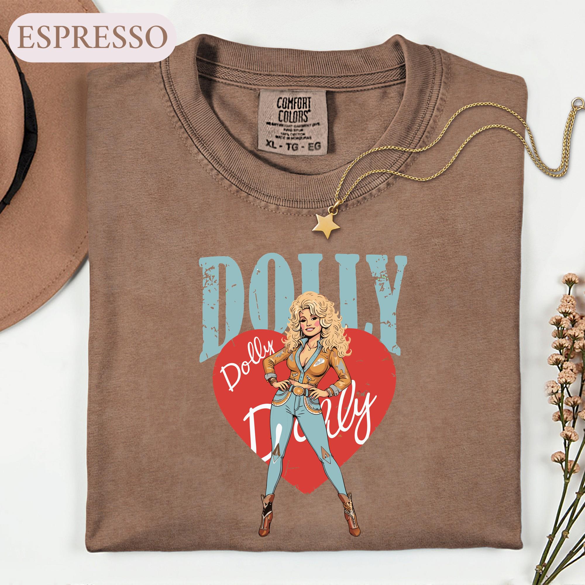 Dolly Parton Shirt, Country Music Graphic Tee, Retro Cowgirl T-Shirt, Rhinestone Western Style, Classic Country Music Fan Gift Idea for Her 12