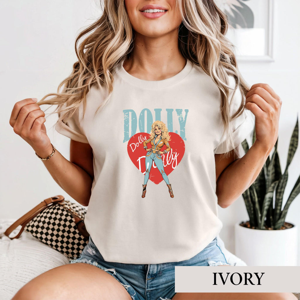 Dolly Parton Shirt, Country Music Graphic Tee, Retro Cowgirl T-Shirt, Rhinestone Western Style, Classic Country Music Fan Gift Idea for Her 13
