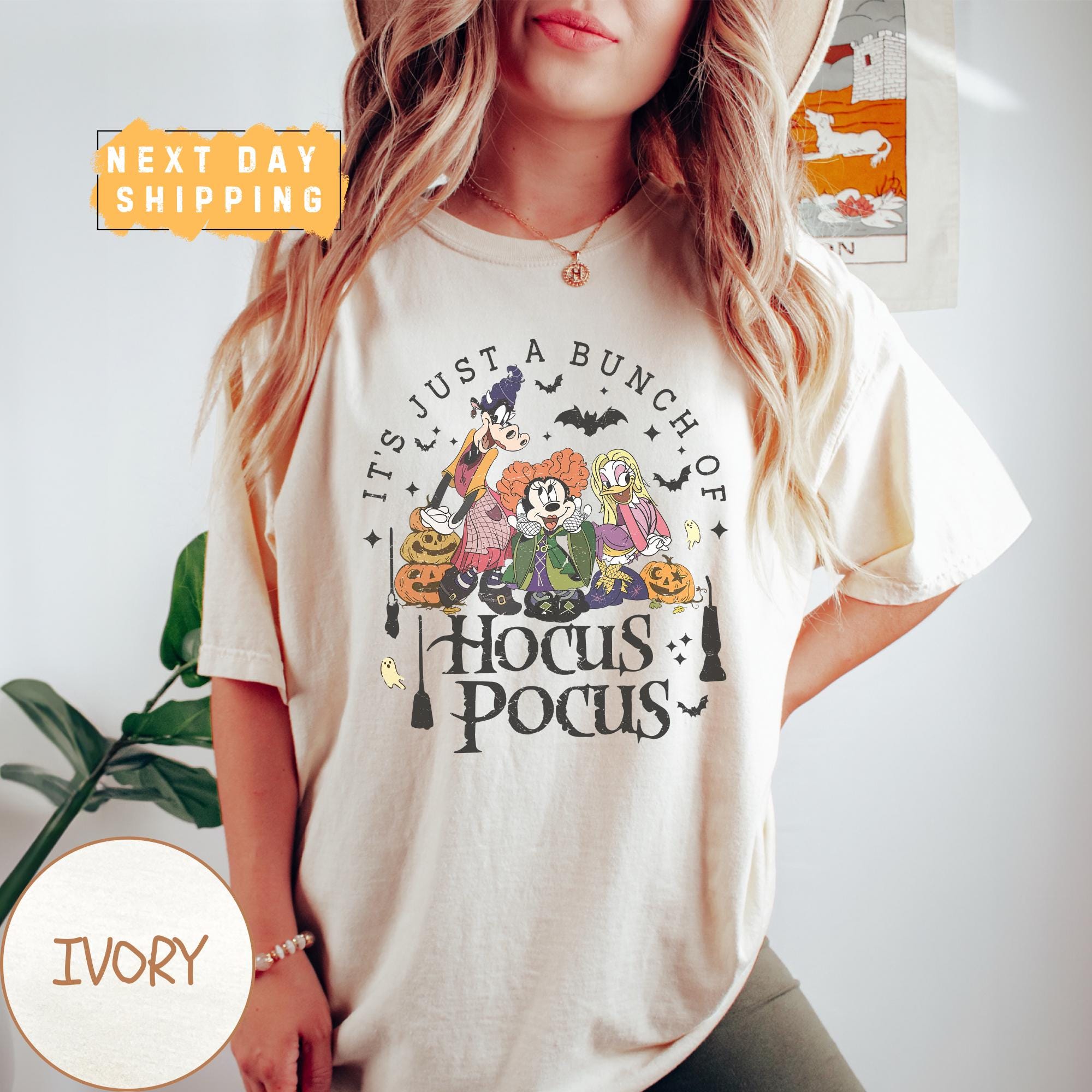 Magical Park Halloween Hocus Pocus Shirt, Mouse and Friends Spooky Season Tee, Pumpkin Halloween Party, Family Trip, Women's Halloween Shirt 2