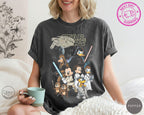 Retro Disney Star Wars Shirt, Mickey and Friends Jedi Tee, Sci-Fi Graphic, Family Vacation Outfit, Funny Star Wars Gift for Disney Fans 2