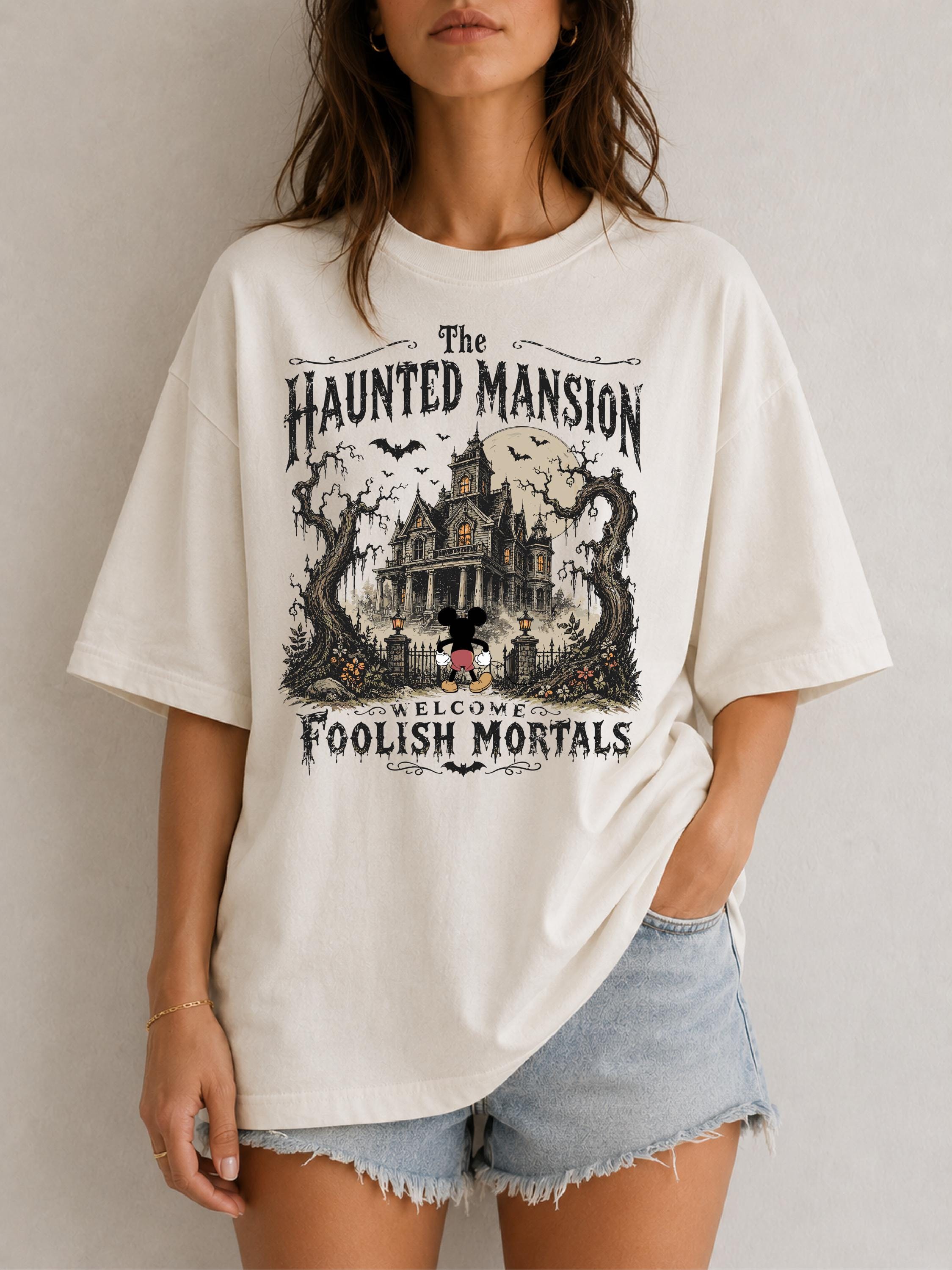 Mickey Haunted Mansion Halloween Shirt, Disney Not So Scary Party Tee, Spooky Season, Disneyland Halloween, Family Trip, Vintage Halloween 2