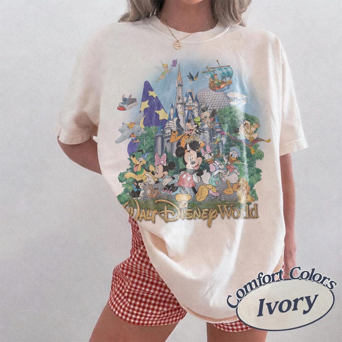 Vintage 90s Walt Disney World Shirt, Retro Magic Kingdom Tee, Mickey and Friends, Disney Family Trip 2026, Matching Vacation Group Shirt 2