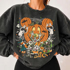 Vintage Disney Halloween Friends Shirt, Mickey Pumpkin Tee, Spooky Cartoon Halloween, Vintage Pumpkin Party, Disney Family Halloween Shirt 2