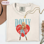 Dolly Parton Shirt, Country Music Graphic Tee, Retro Cowgirl T-Shirt, Rhinestone Western Style, Classic Country Music Fan Gift Idea for Her 2