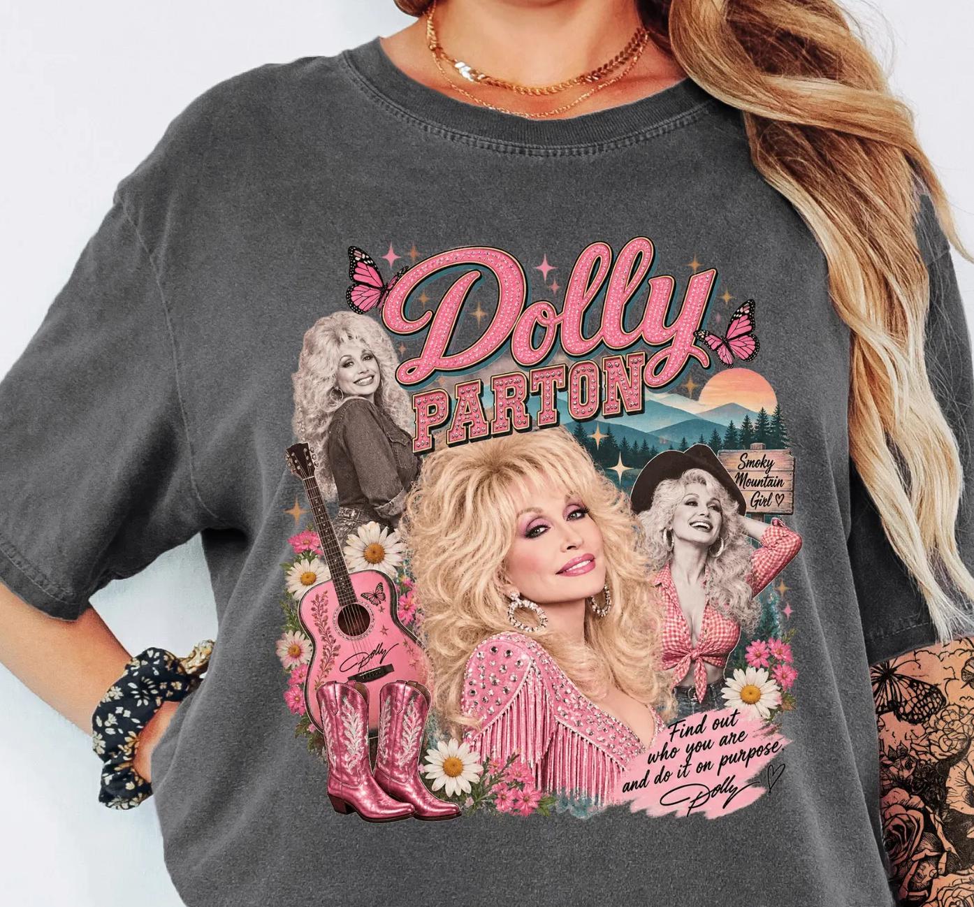 Rip Dolly Parton T-Shirt Vintage Country Music Shirt, Southern Band Tee, Graphic Tee for Country Music Lovers, Dolly Western Shirt 2