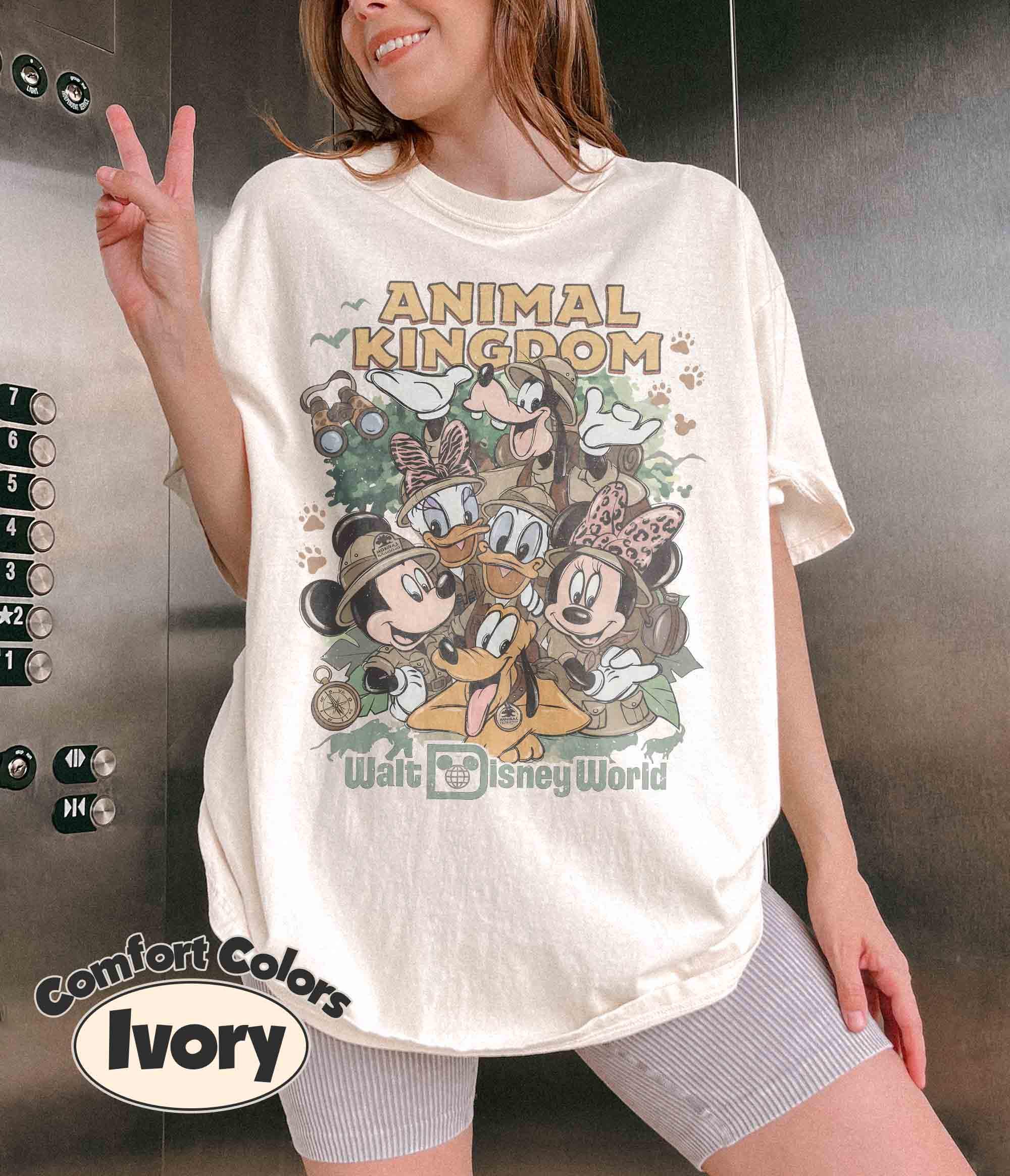 Retro Disney Mickey & Friends Animal Kingdom Shirt, Let's Get Wild Safari Tee, Walt Disney World Family Trip, Matching Disneyland Shirt 3