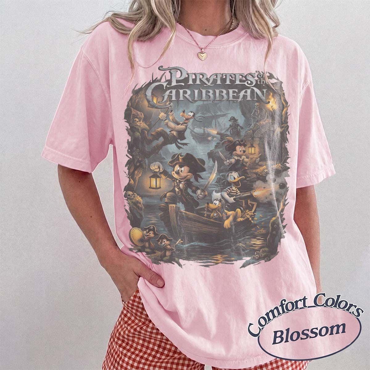 Retro Disney Mickey Pirates Caribbean Shirt, Yo Ho Pirate Life Ride Tee, Disneyland Pirate Night, Family Cruise Trip 2026 Disney Shirt Tee 3