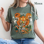 Vintage Disney Halloween Friends Shirt, Mickey Pumpkin Tee, Spooky Cartoon Halloween, Vintage Pumpkin Party, Disney Family Halloween Shirt 3