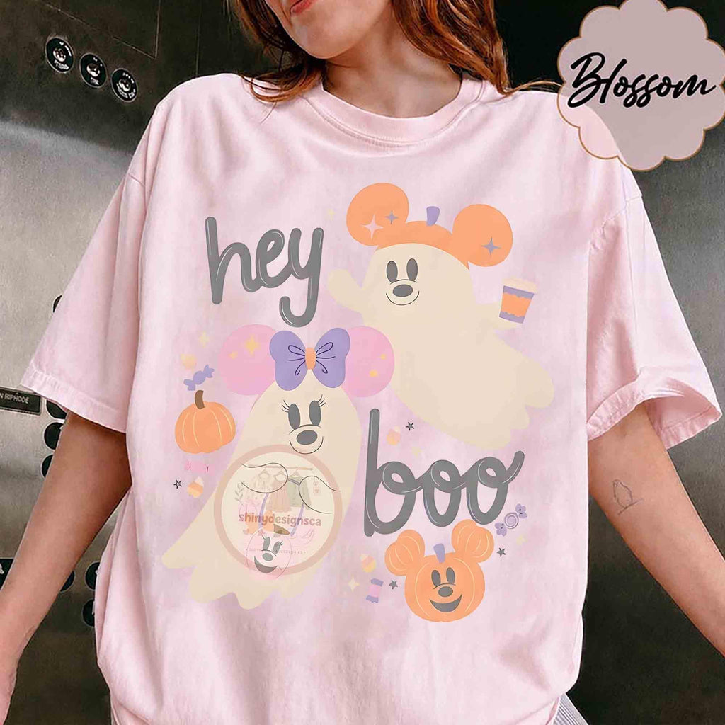 Mickey and Minnie Ghost Halloween Shirt, Boo Too You Tee, Disney Spooky Season, Not So Scary Party, Matching Family Fall Vacation Trip Tee 3