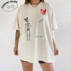 Funny Disney Skeleton Lost Balloon Shirt, Disneyland Family Tee, Disney World Gift, Halloween Humor, Gothic Skeleton Christmas Gift Shirt 3