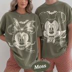 Vintage Disney Halloween Characters Shirt, Mickey and Friends Tee, Not So Scary Party 2026, Family Matching Trick or Treat Halloween Shirt 3