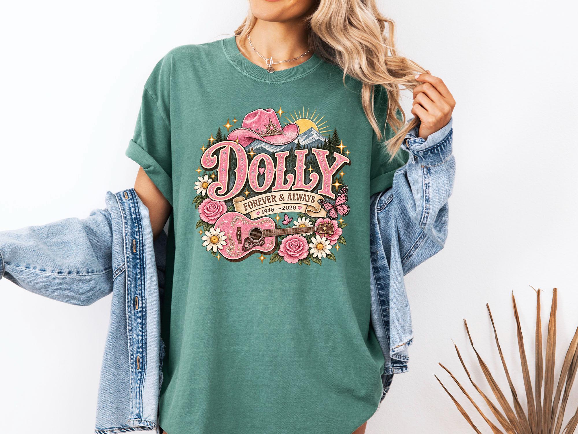 Comfort Colors® Dolly Parton Memorial Shirt, Vintage Country Music Tee, RIP Tribute, Western Cowgirl Portrait, Legend Fan Gift 3
