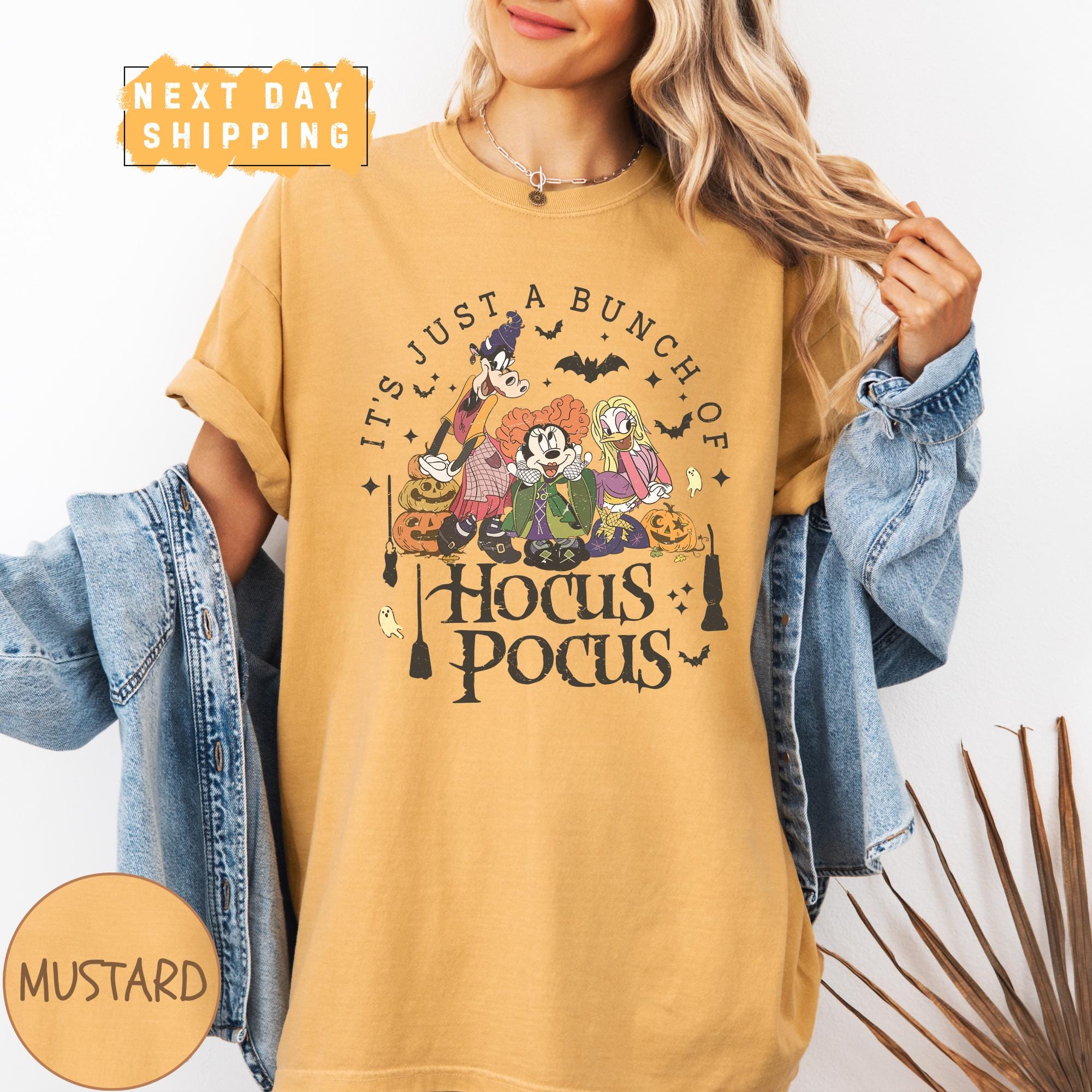 Magical Park Halloween Hocus Pocus Shirt, Mouse and Friends Spooky Season Tee, Pumpkin Halloween Party, Family Trip, Women's Halloween Shirt 4