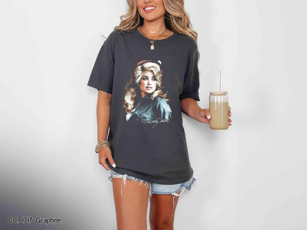 Dolly Parton Signature Vintage Graphic Shirt, Retro Country Music T Shirt, Dollywood Sweatshirt, Dolly Toddler Shirt, Kids Youth Tee 4
