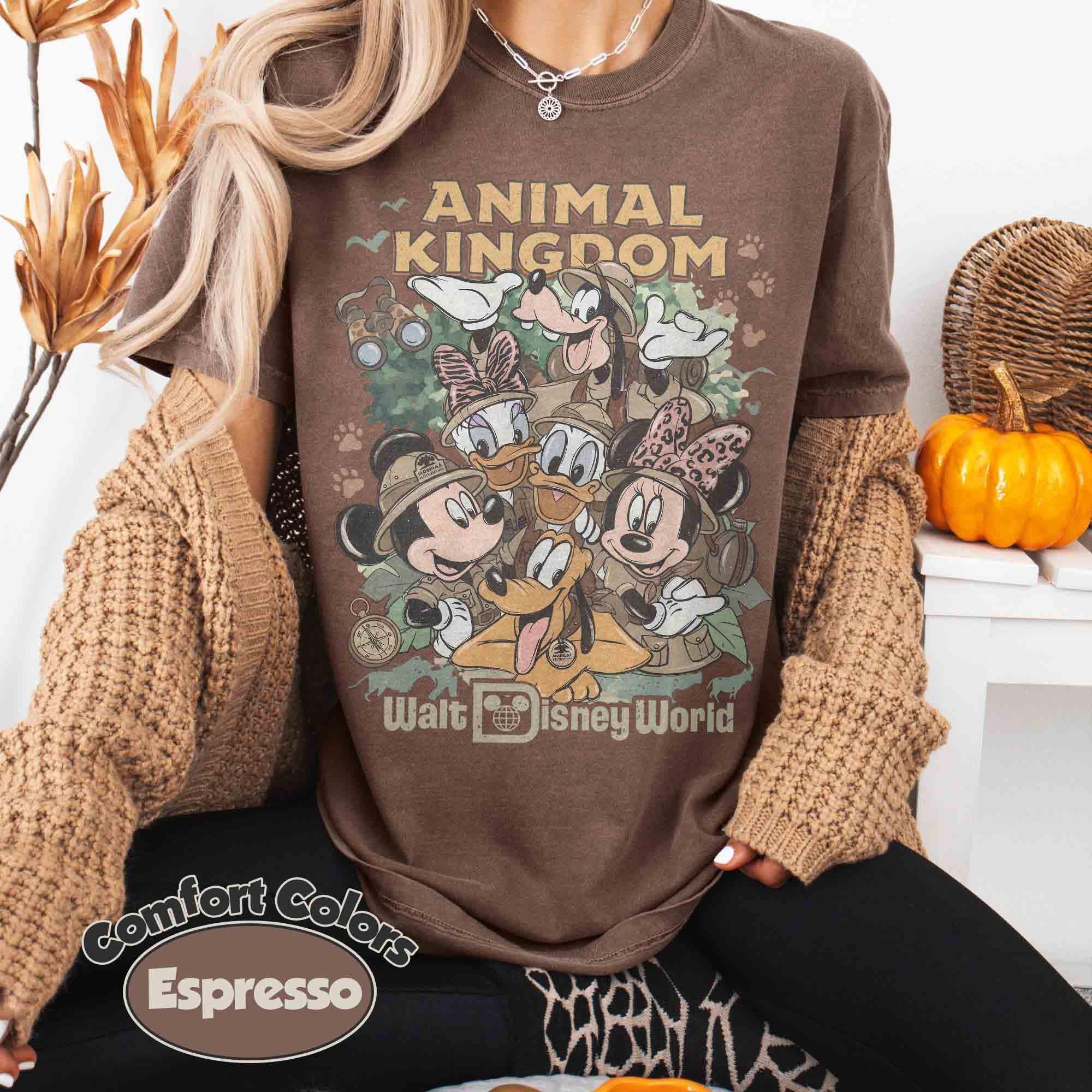 Retro Disney Mickey & Friends Animal Kingdom Shirt, Let's Get Wild Safari Tee, Walt Disney World Family Trip, Matching Disneyland Shirt 4