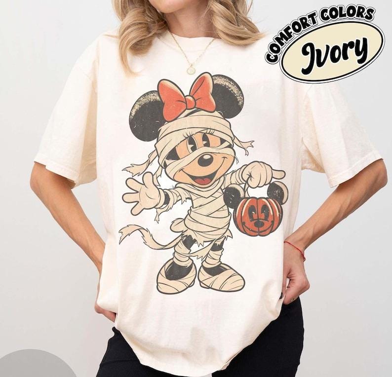 Retro Mickey and Minnie Mummy Shirt, Not So Scary Halloween Party 2026 Tee, Disneyland Family Matching Trip, Disney Halloween Group Shirt 4