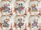 Retro Mickey Minnie Halloween Shirt, Disney Spooky Season Couple Tee, Mickey Ghost Minnie Ghost, Matching Family Halloween Party Shirts 4