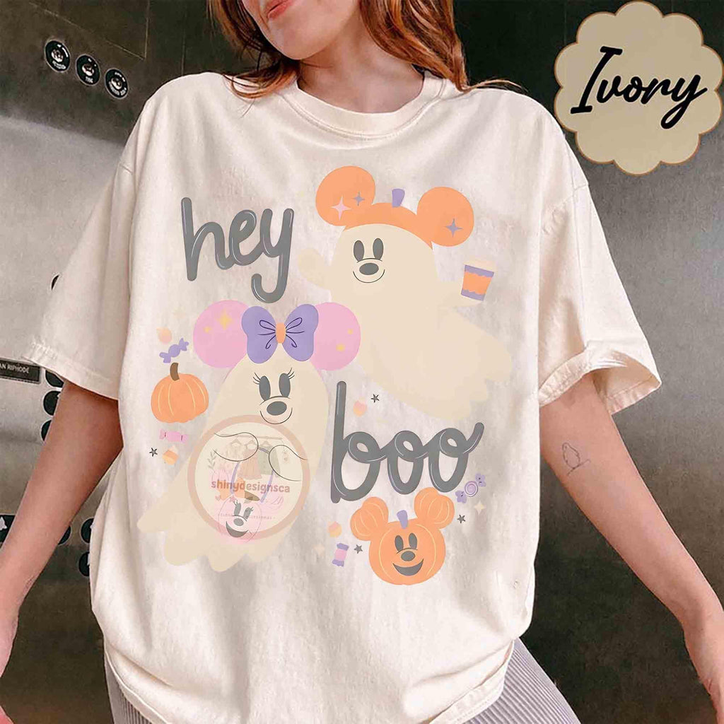 Mickey and Minnie Ghost Halloween Shirt, Boo Too You Tee, Disney Spooky Season, Not So Scary Party, Matching Family Fall Vacation Trip Tee 4