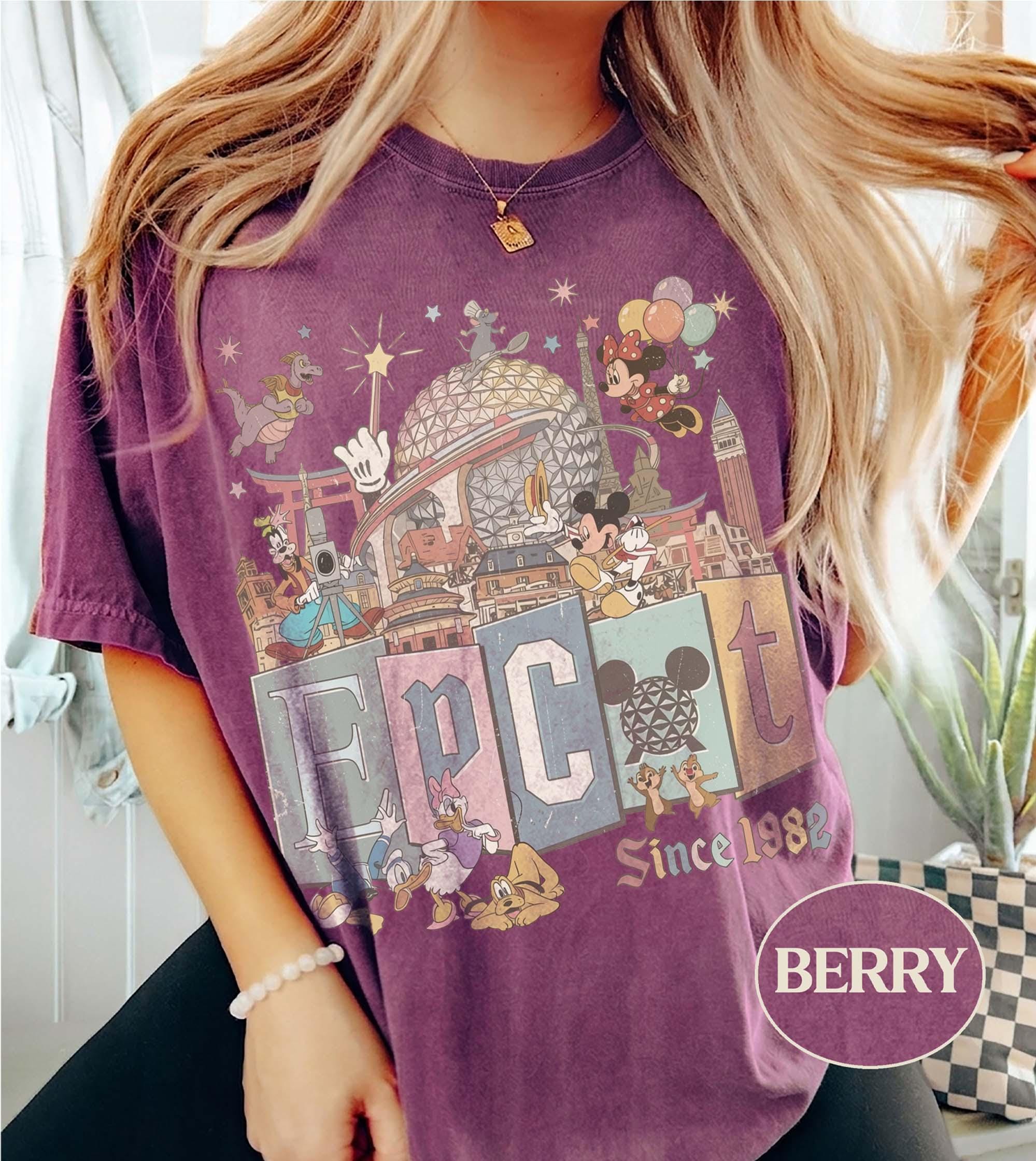 Vintage Disney EPCOT Shirt, Retro Theme Park Tee, EPCOT World Traveler, Family Matching Disney Vacation 2026, Mickey EPCOT Family Trip Shirt 4