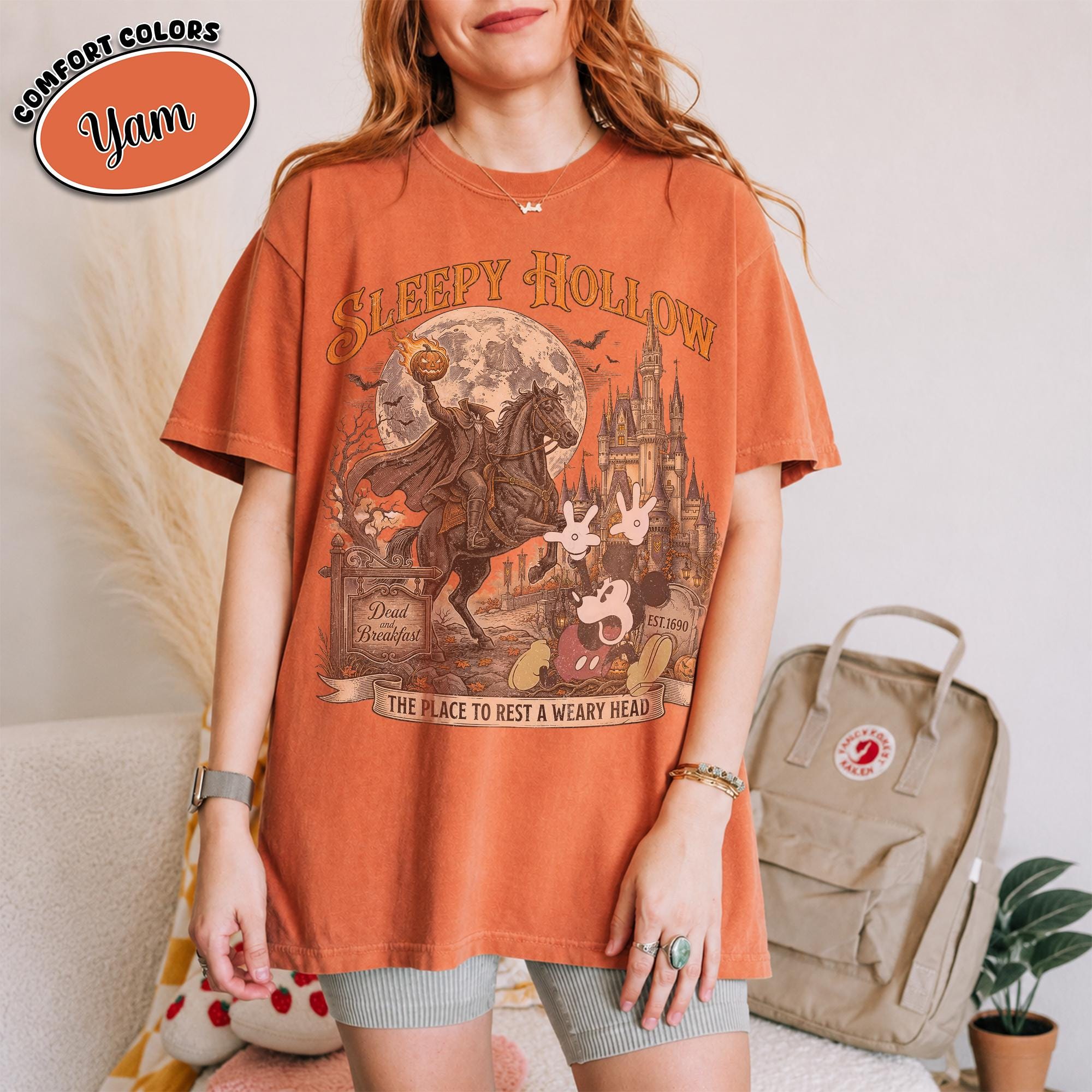 Retro Headless Horseman Mickey Halloween Shirt, Disney Not So Scary Party Tee, Sleepy Hollow, Disneyland Spooky 2026, Matching Family Trip 4
