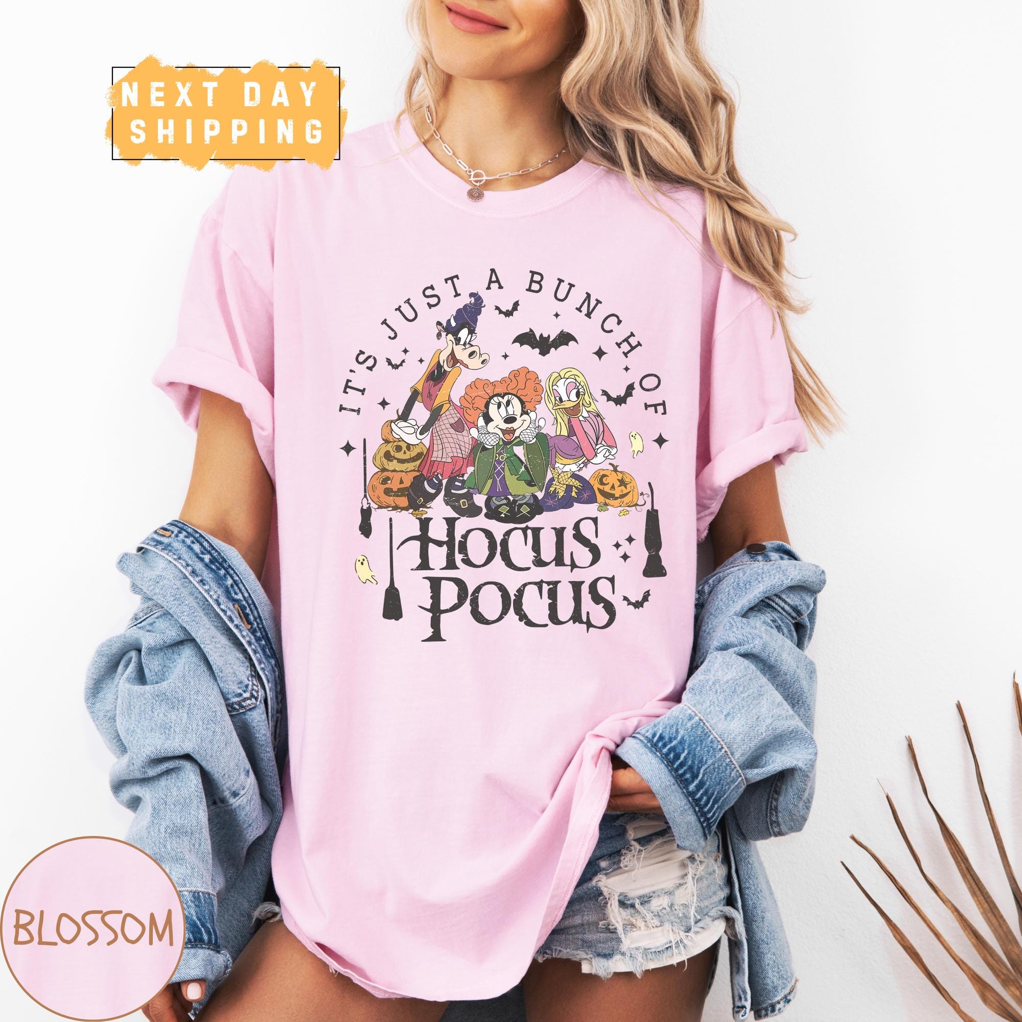 Magical Park Halloween Hocus Pocus Shirt, Mouse and Friends Spooky Season Tee, Pumpkin Halloween Party, Family Trip, Women's Halloween Shirt 5