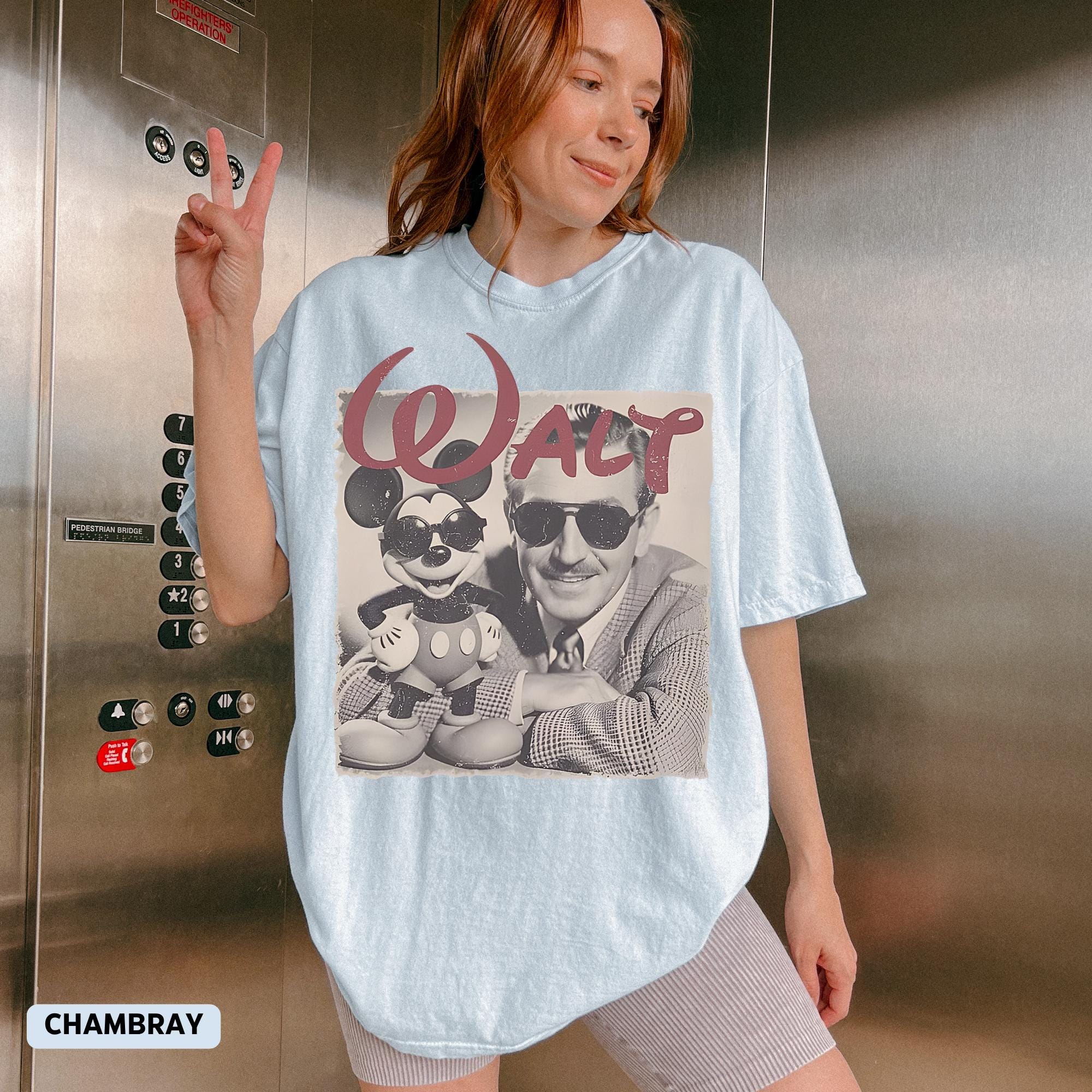 Vintage Walt Disney Shirt, Disneyland Magic Kingdom Tee, Happiest Place on Earth, Mickey Ears Family Vacation, Mens Disney Park Trip Shirt 5