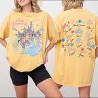 Retro Disney Princess Shirt, Coquette Princess Aesthetic Tee, Disney World Group Trip, Matching Family, Magic Kingdom Castle Vacation Shirt 5