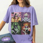Retro Disney Villains Shirt, 90s Ursula Evil Queen Cruella Tee, Spooky Season Halloween, Family Trip, Disneyland Disney World Villains Tee 5
