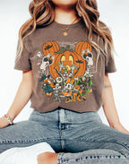 Vintage Disney Halloween Friends Shirt, Mickey Pumpkin Tee, Spooky Cartoon Halloween, Vintage Pumpkin Party, Disney Family Halloween Shirt 5
