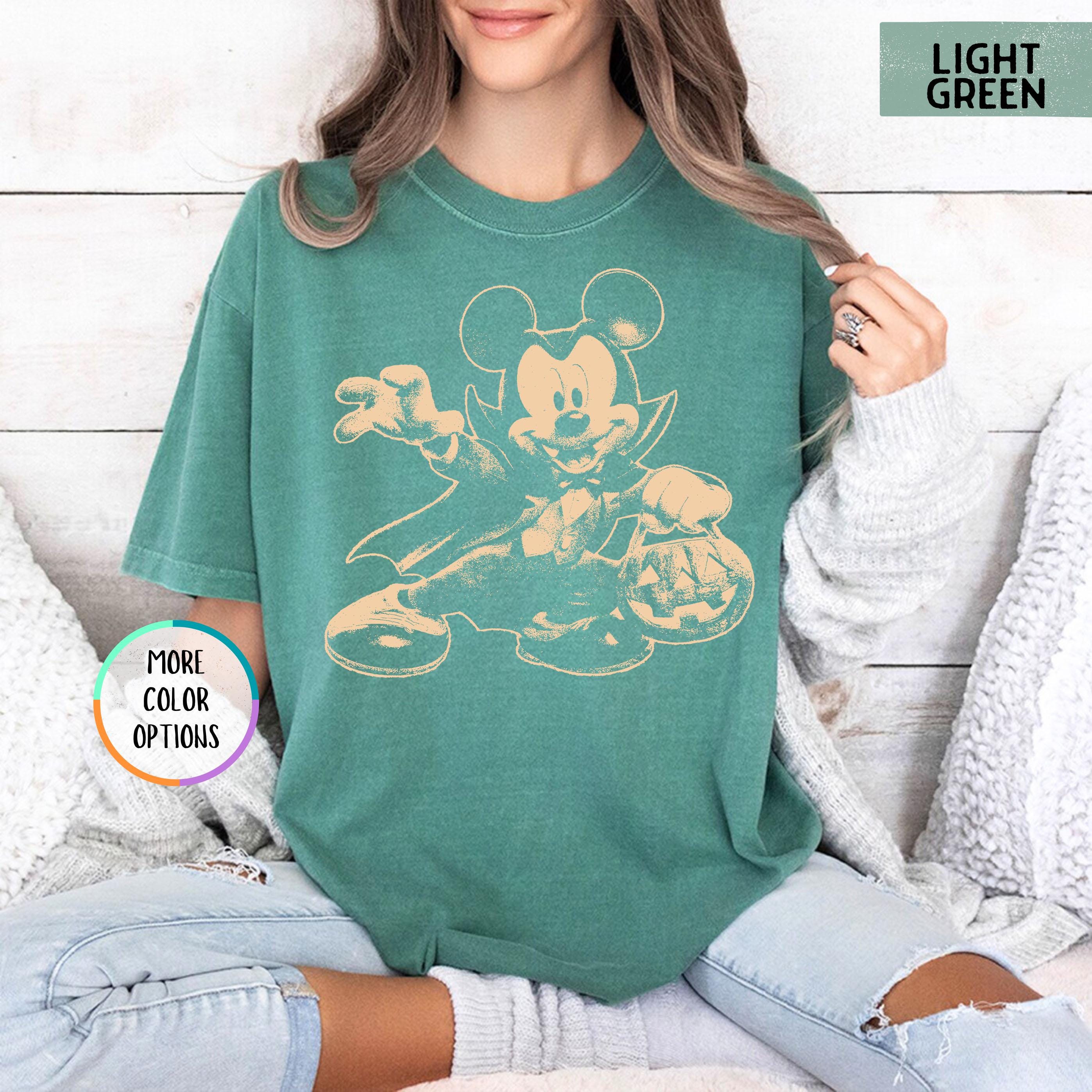 Disney Halloween Mouse Shirt, Vampire Mickey Tee, Spooky Pumpkin Trick or Treat Shirt, Halloween Party Tee, Spooky Season Disney Fall Shirt 5