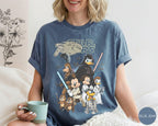 Retro Disney Star Wars Shirt, Mickey and Friends Jedi Tee, Sci-Fi Graphic, Family Vacation Outfit, Funny Star Wars Gift for Disney Fans 6