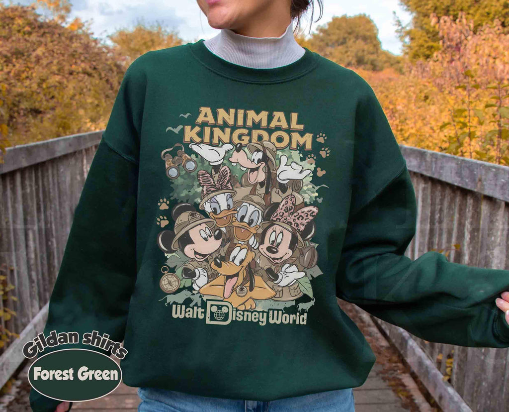 Retro Disney Mickey & Friends Animal Kingdom Shirt, Let's Get Wild Safari Tee, Walt Disney World Family Trip, Matching Disneyland Shirt 6