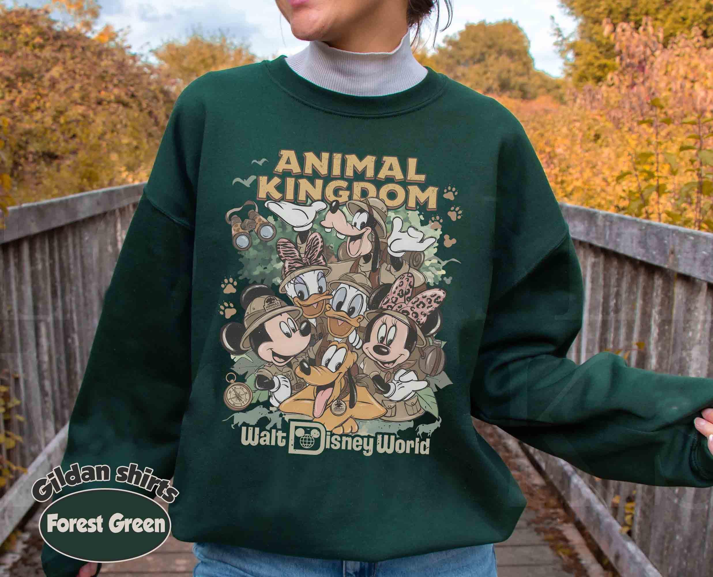Retro Disney Mickey & Friends Animal Kingdom Shirt, Let's Get Wild Safari Tee, Walt Disney World Family Trip, Matching Disneyland Shirt 6