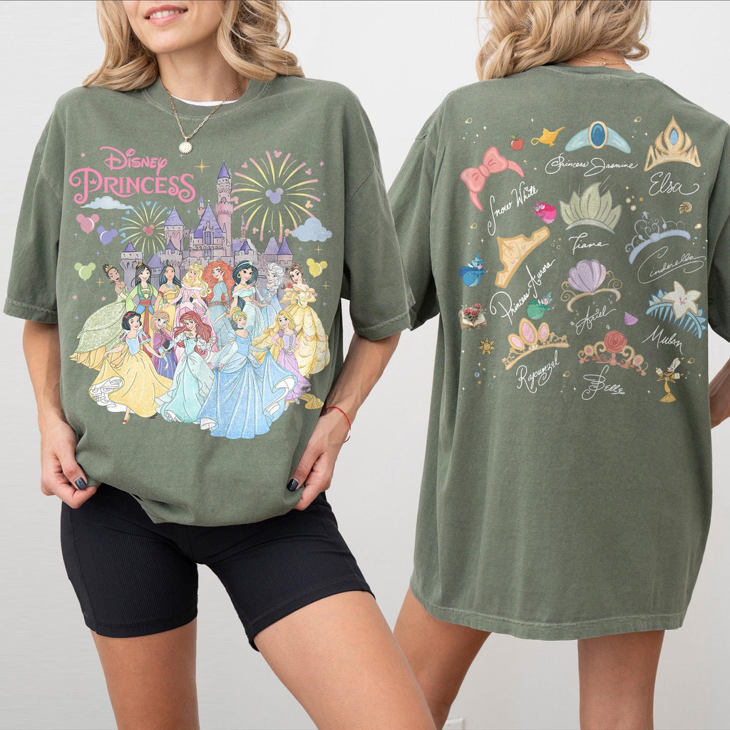 Retro Disney Princess Shirt, Coquette Princess Aesthetic Tee, Disney World Group Trip, Matching Family, Magic Kingdom Castle Vacation Shirt 6